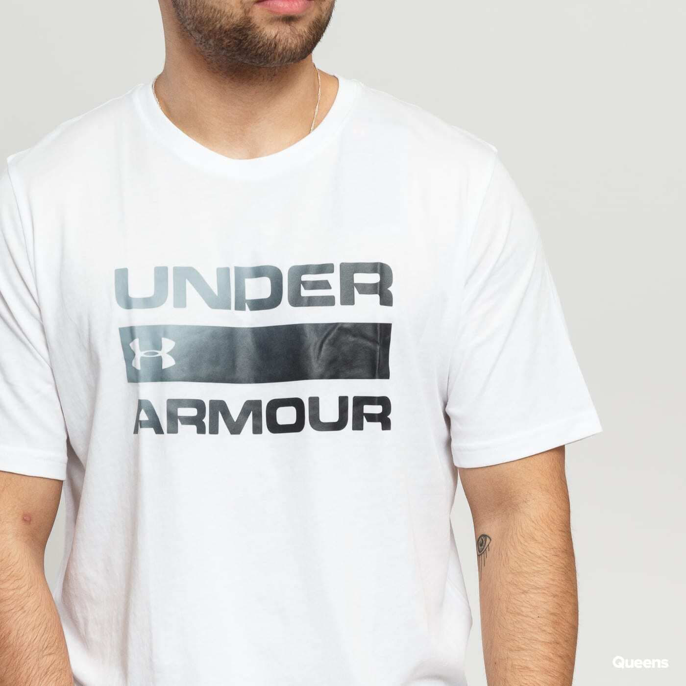 T-Shirts Under Armour Team Issue Wordmark SS Tee White