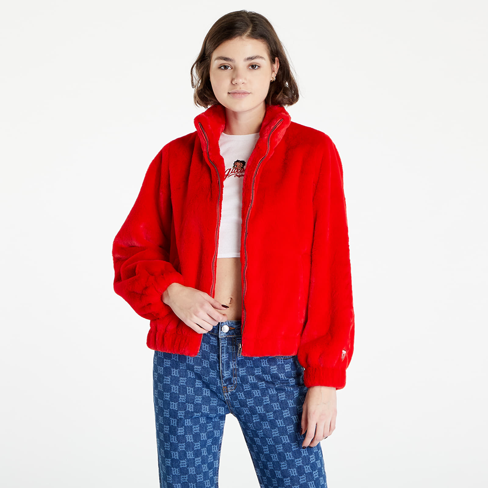 Jackets GUESS Betty Boop Fur Jacket Red Queens