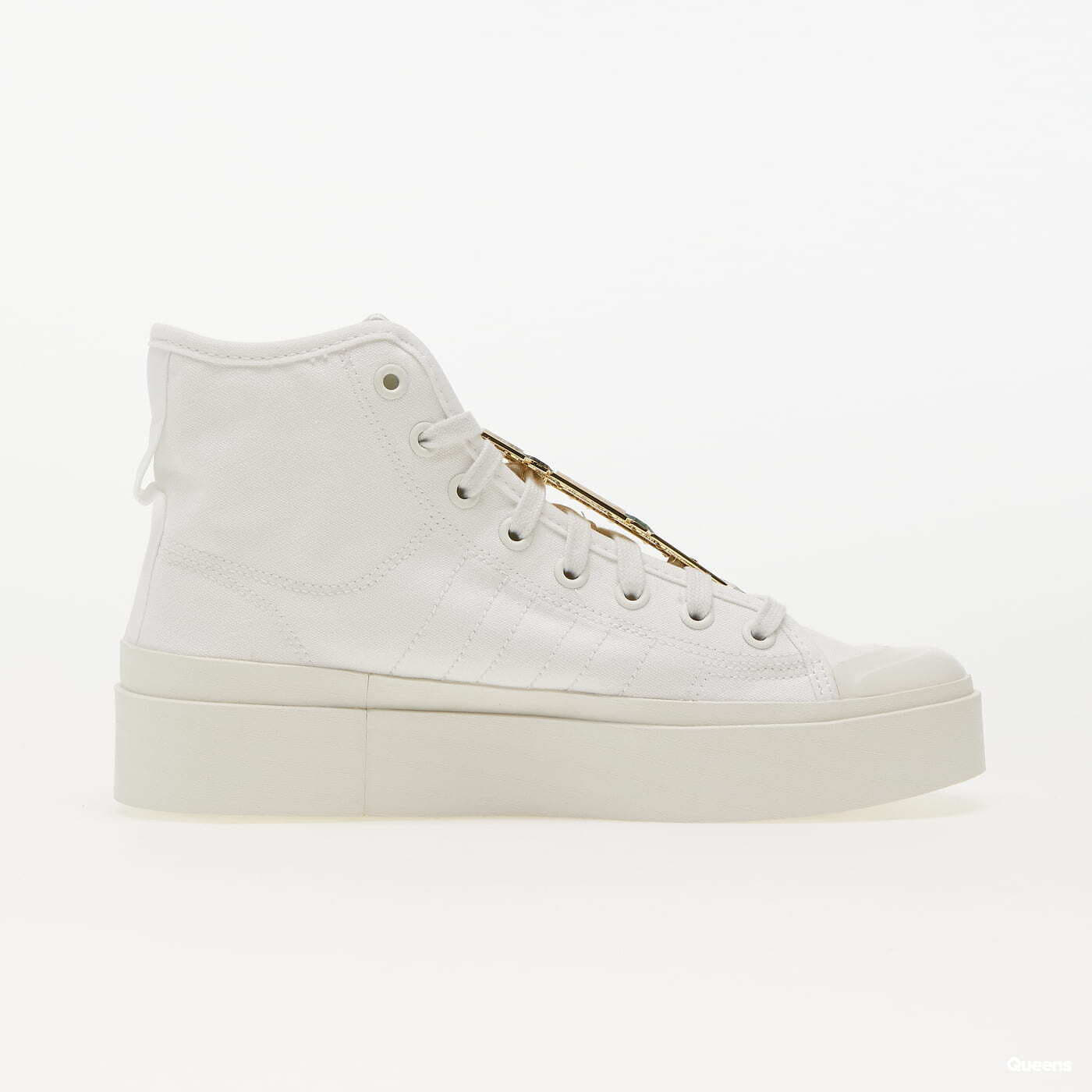 SievieŔu kedas un apavi adidas Originals Nizza Bonega Mid W Cloud White / Cloud White / Gold Metallic