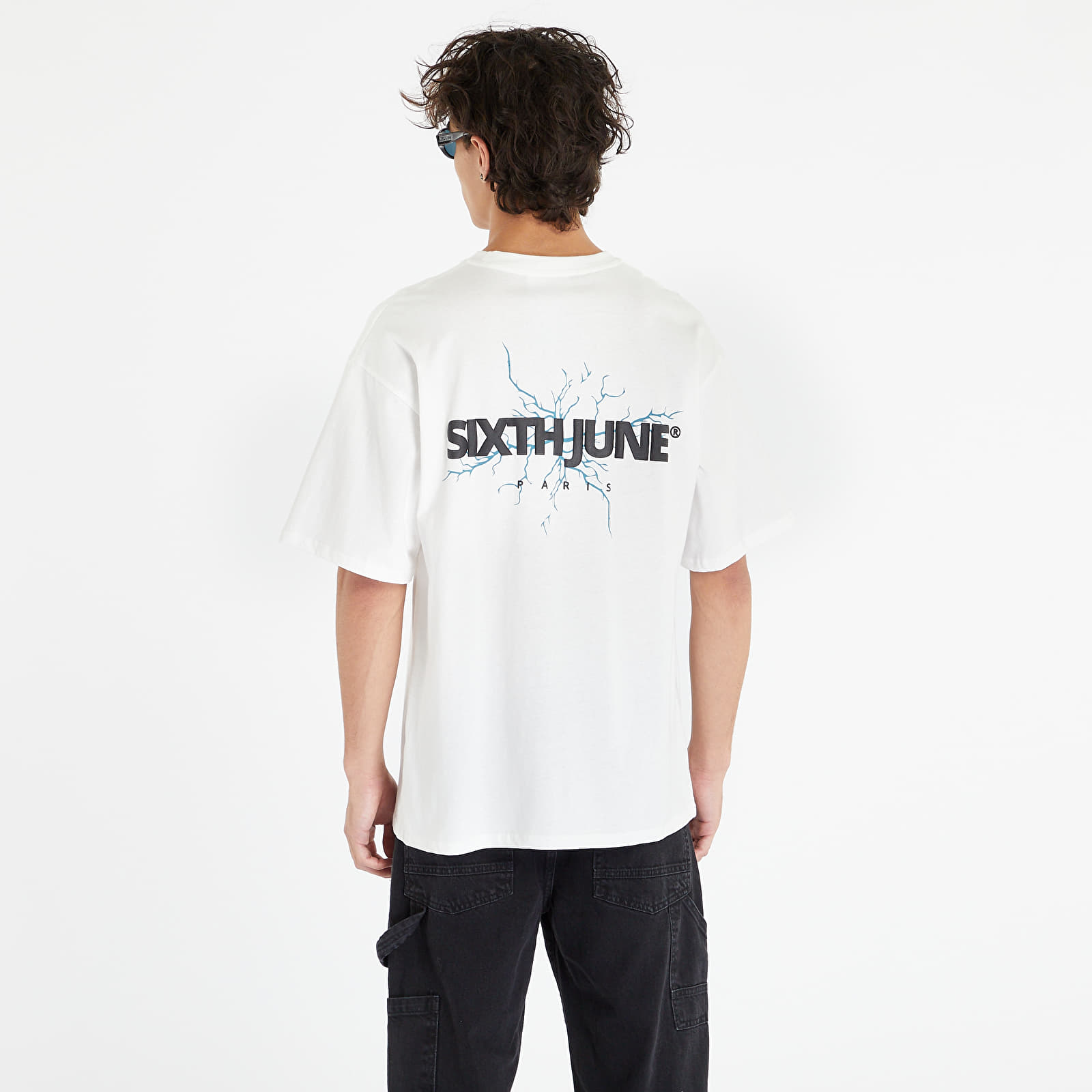 T-shirts Sixth June Puff Tshirt Thunder Backprint Off White