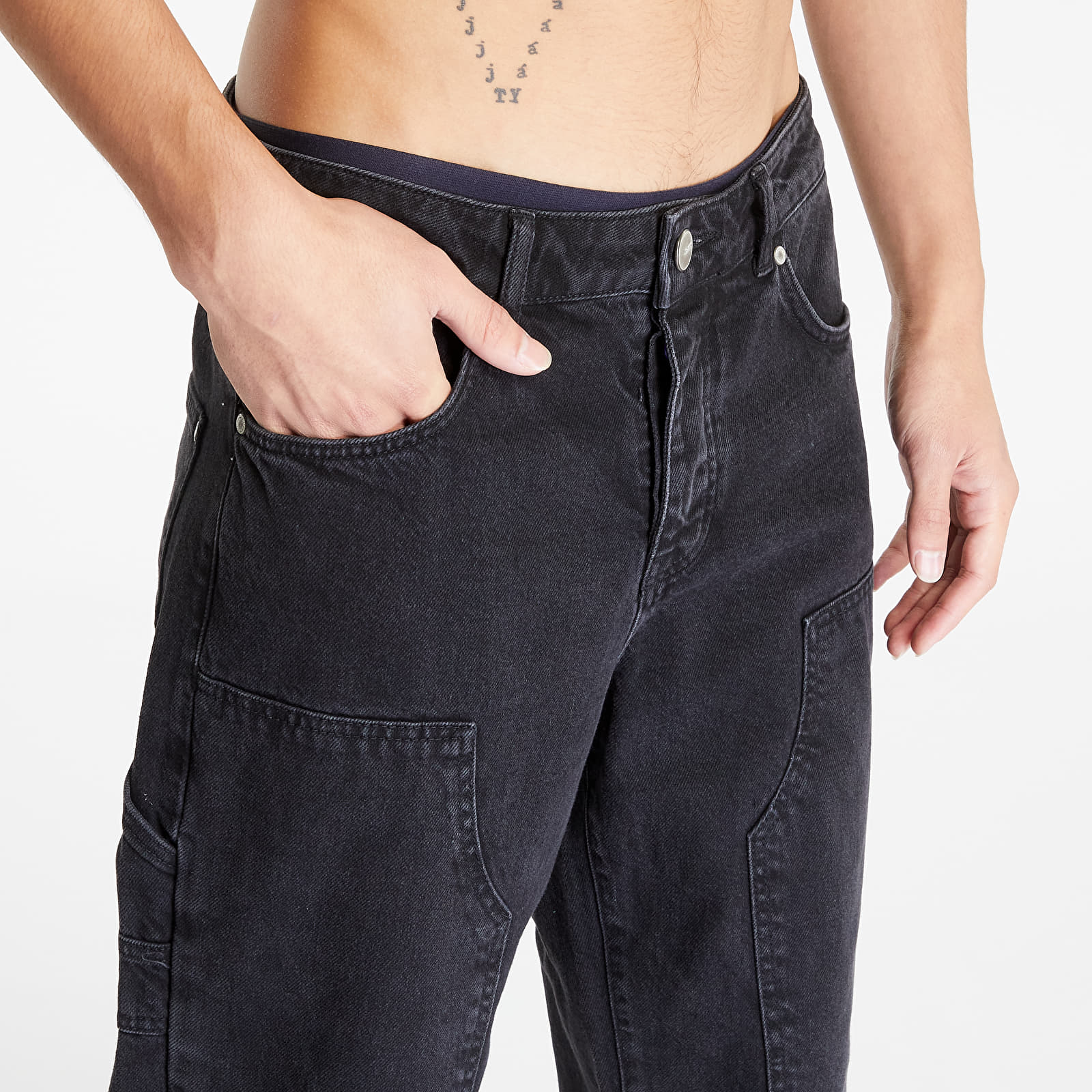 Džínsy a nohavice Sixth June Carpenter Denim Pants Black