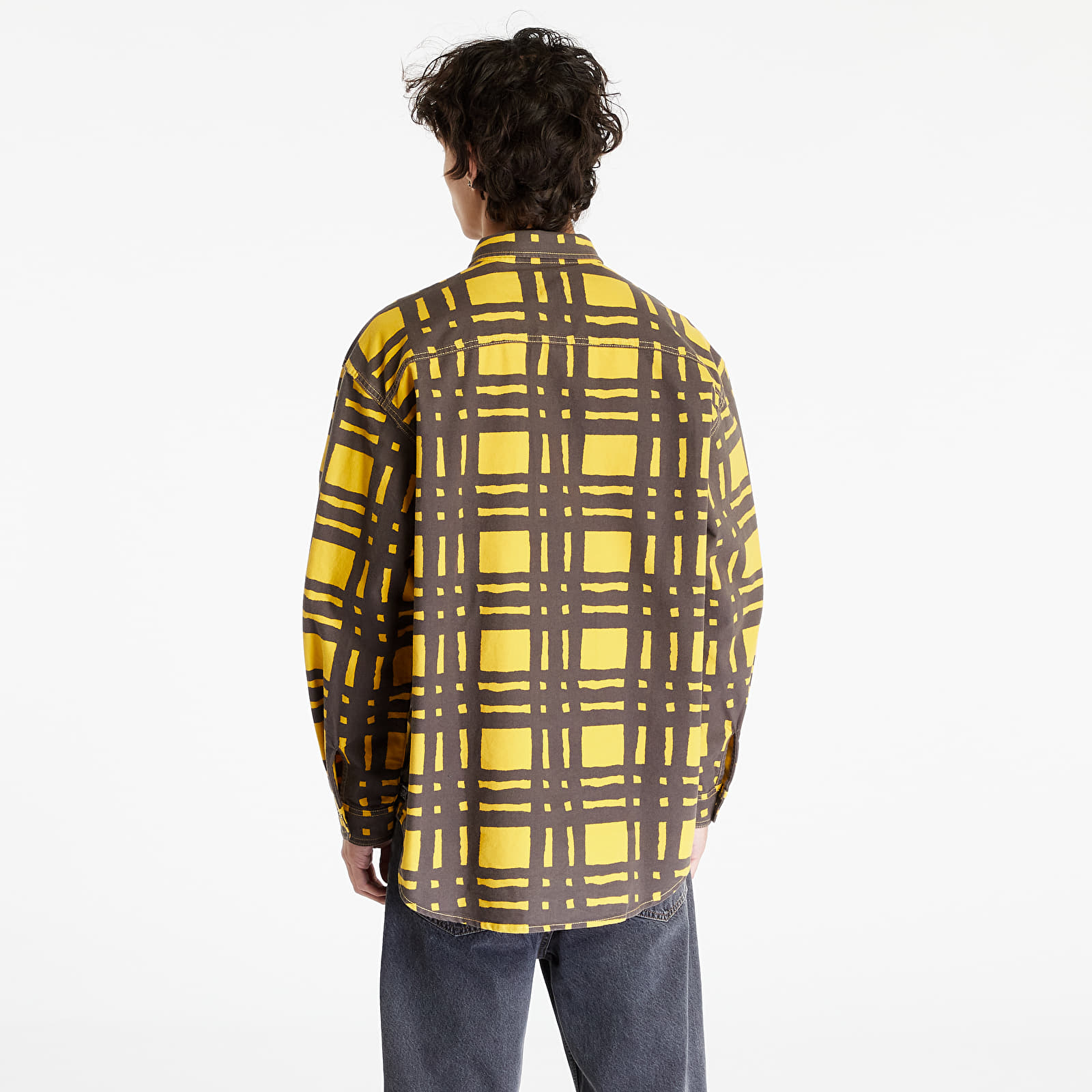 Skjorter Levi's ® Skate L/S Woven Torn Plaid Yellow