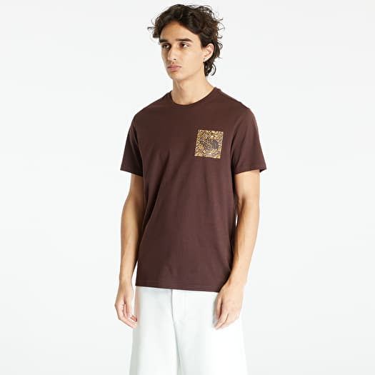 T-shirt The North Face S/S Fine Tee Coal Brown/ Coal Brown Water Distortion Print