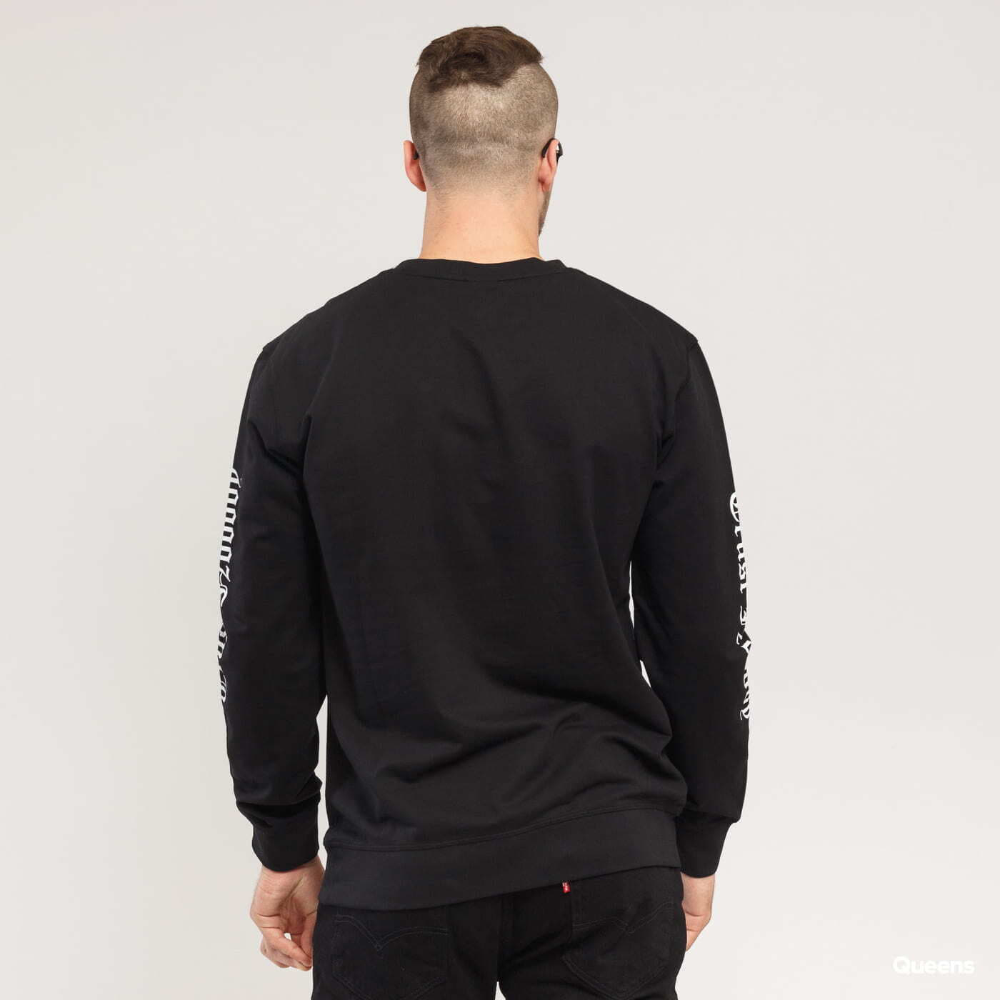 Mikiny Urban Classics Tupac Trust Nobody Crewneck Black