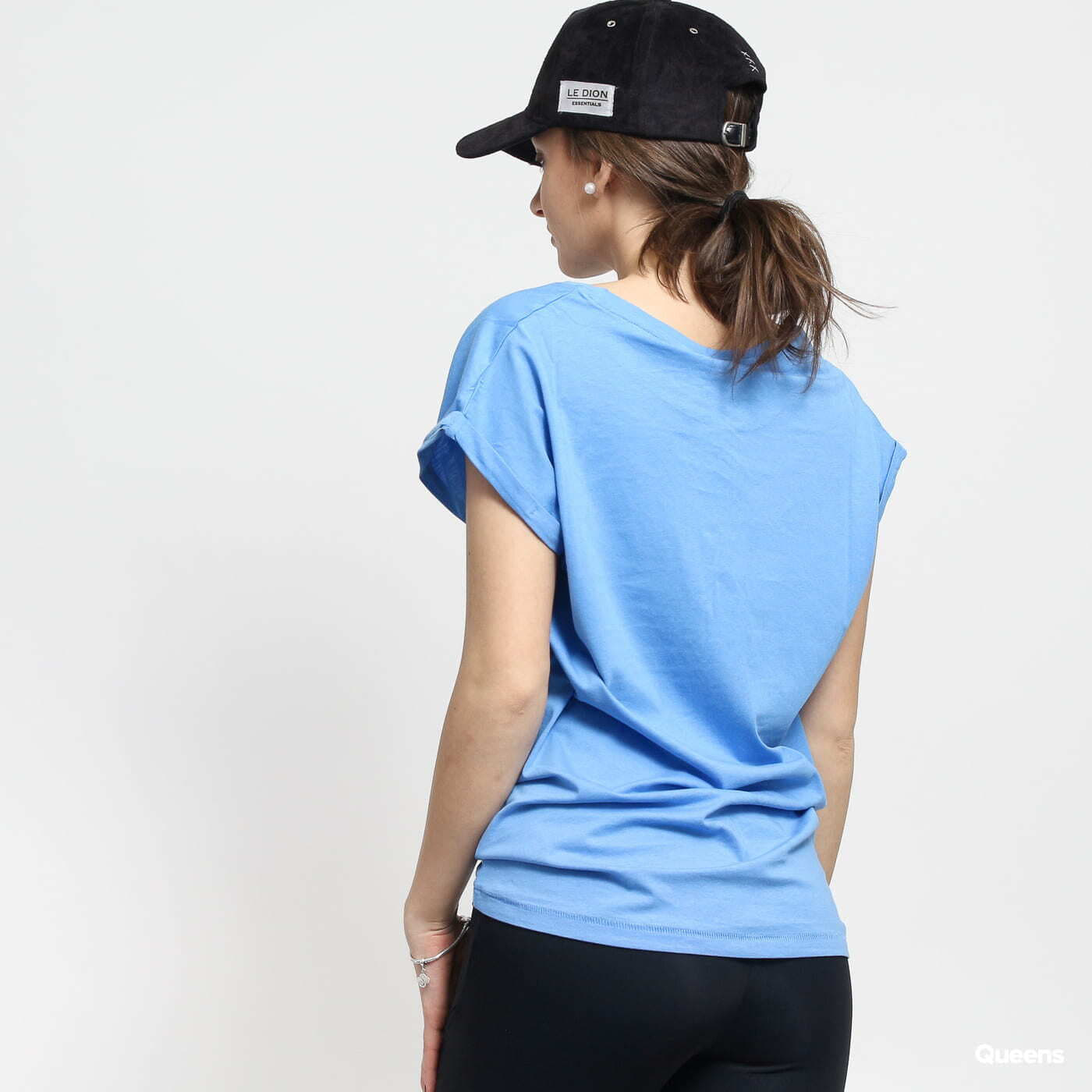 Tričká Urban Classics Ladies Extended Shoulder Tee Light Blue