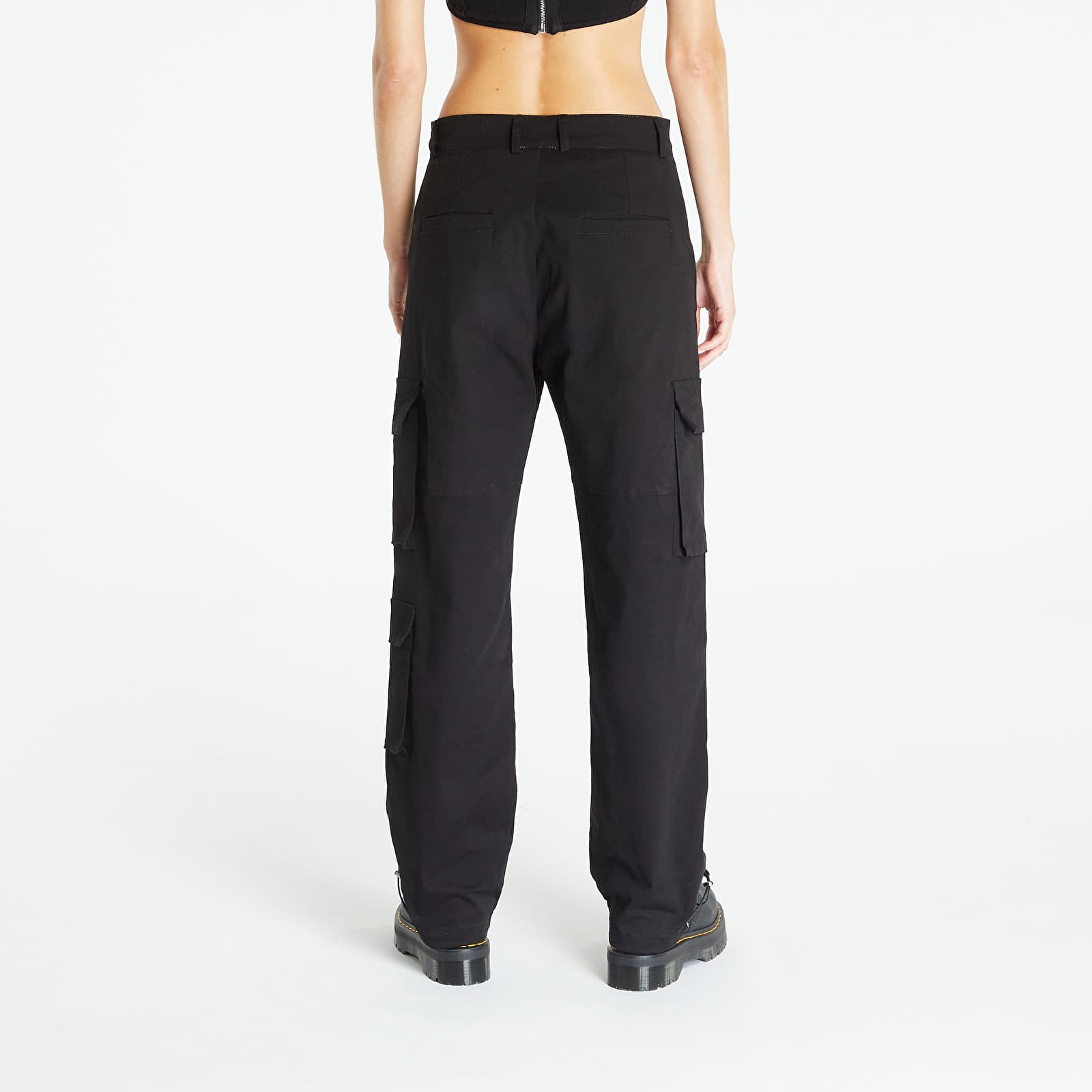 Pantaloni Sixth June Cargo Pants W/ Reverse Belt Black