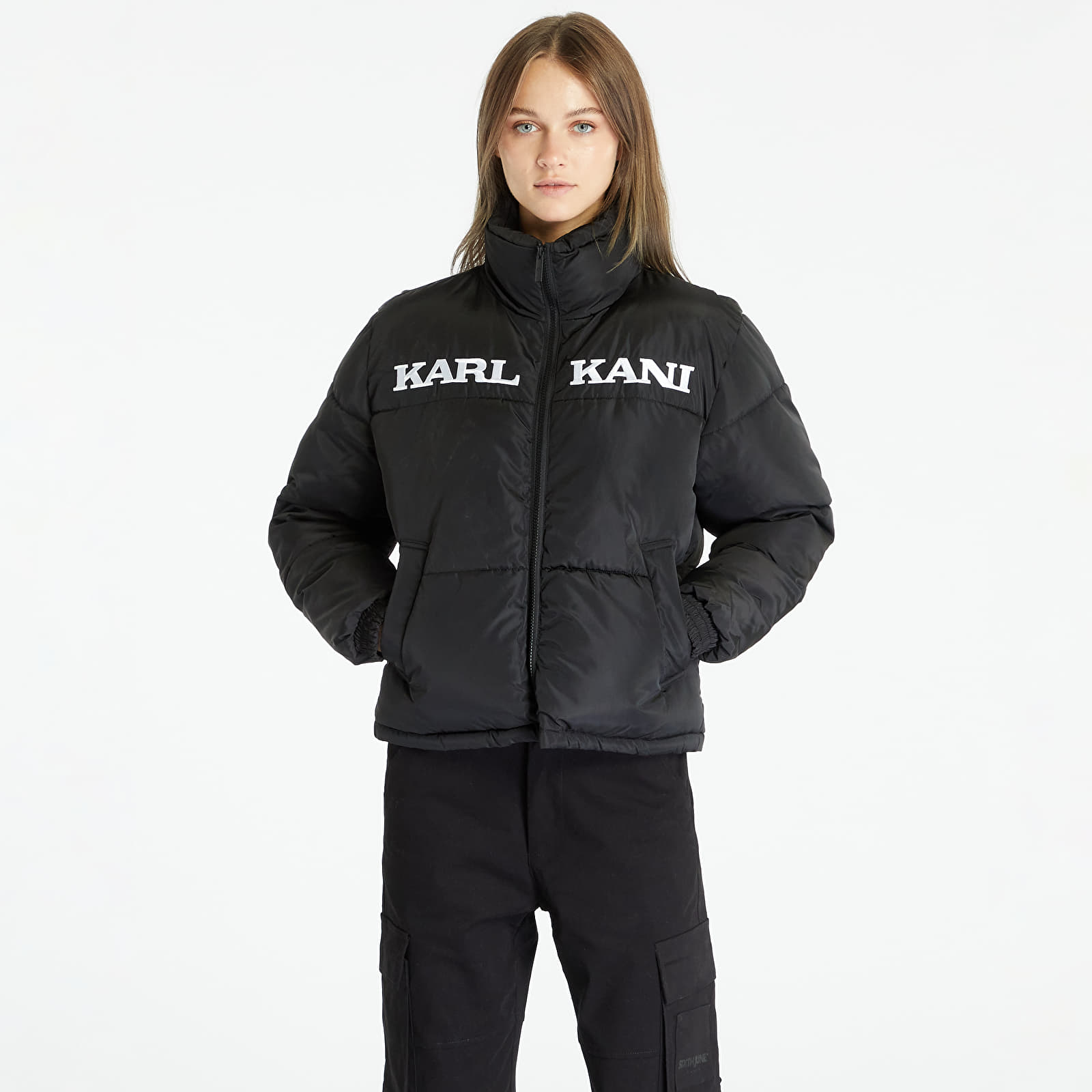 Jacheta Karl Kani Retro Essential Puffer Jacket Black M