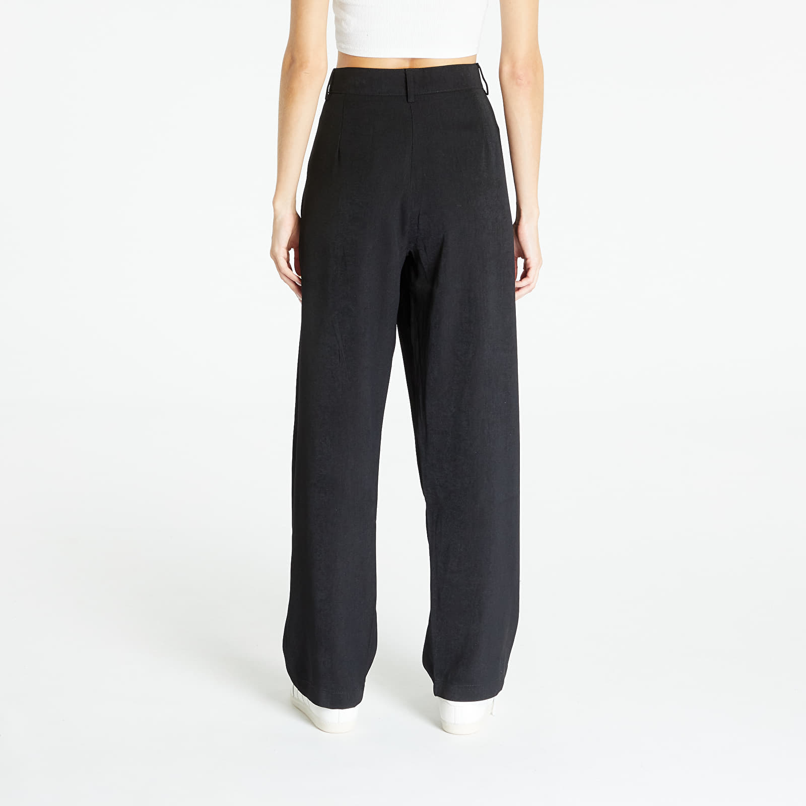 Bikses Sixth June Wide Leg Pants W/ Reverse Belt Black