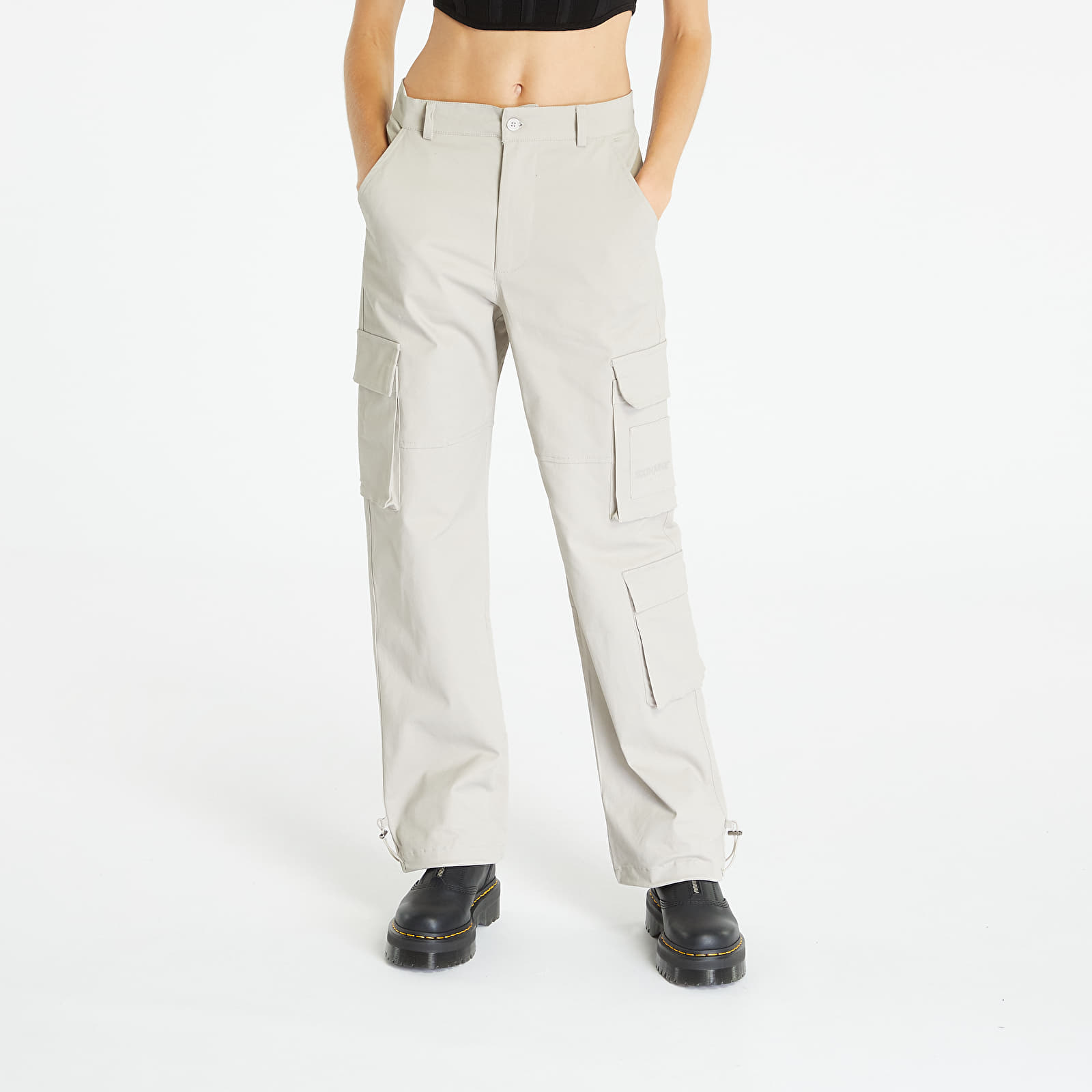 Jeans and trousers Sixth June Cargo Pants W/ Reverse Belt Grey