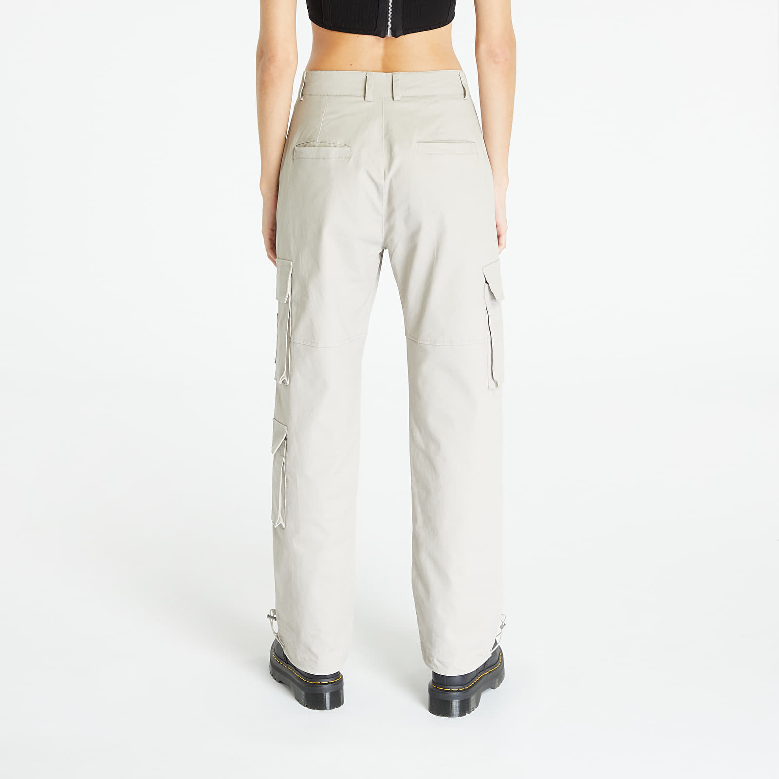 Jeans and trousers Sixth June Cargo Pants W/ Reverse Belt Grey