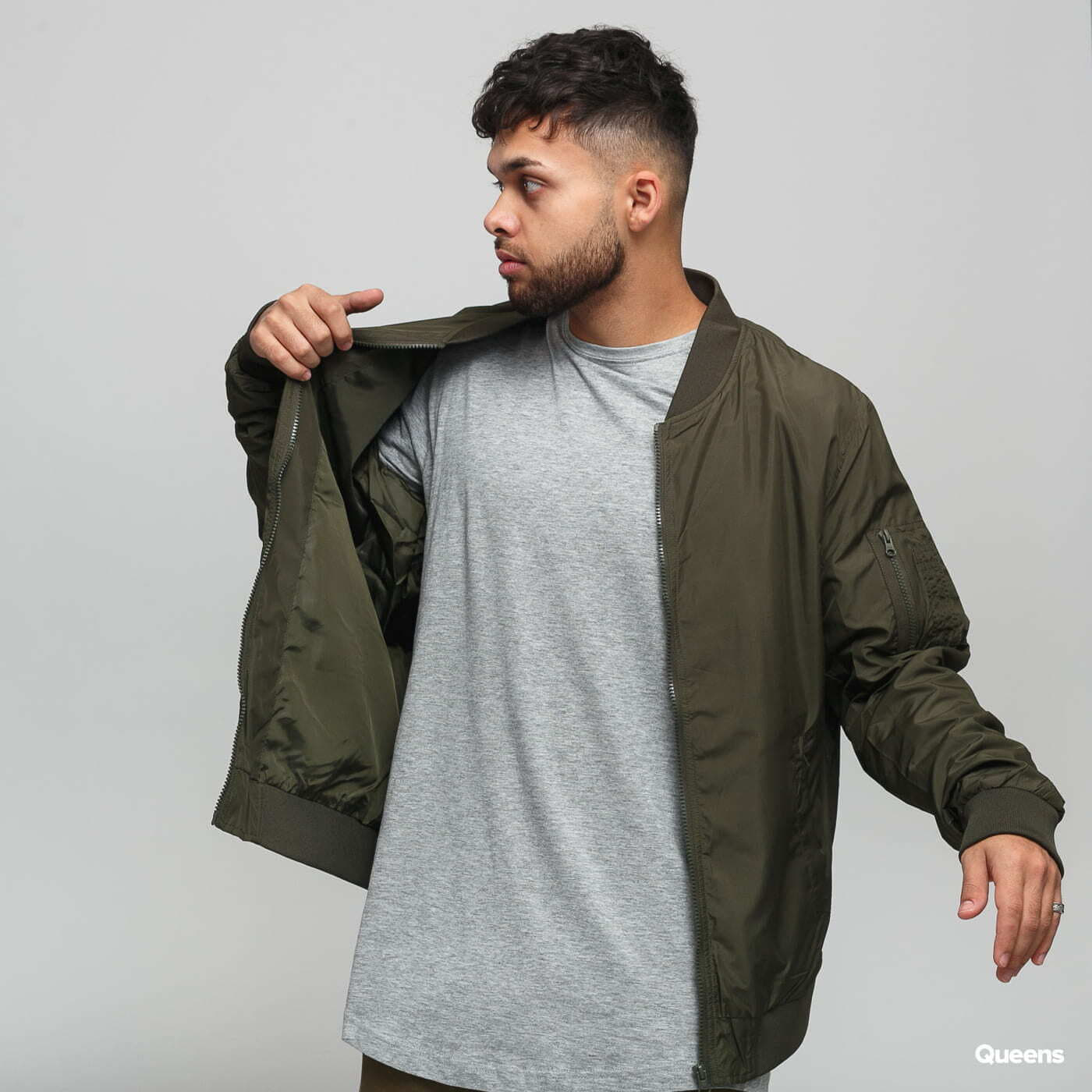 Bunda Urban Classics Light Bomber Jacket Dark Olive L