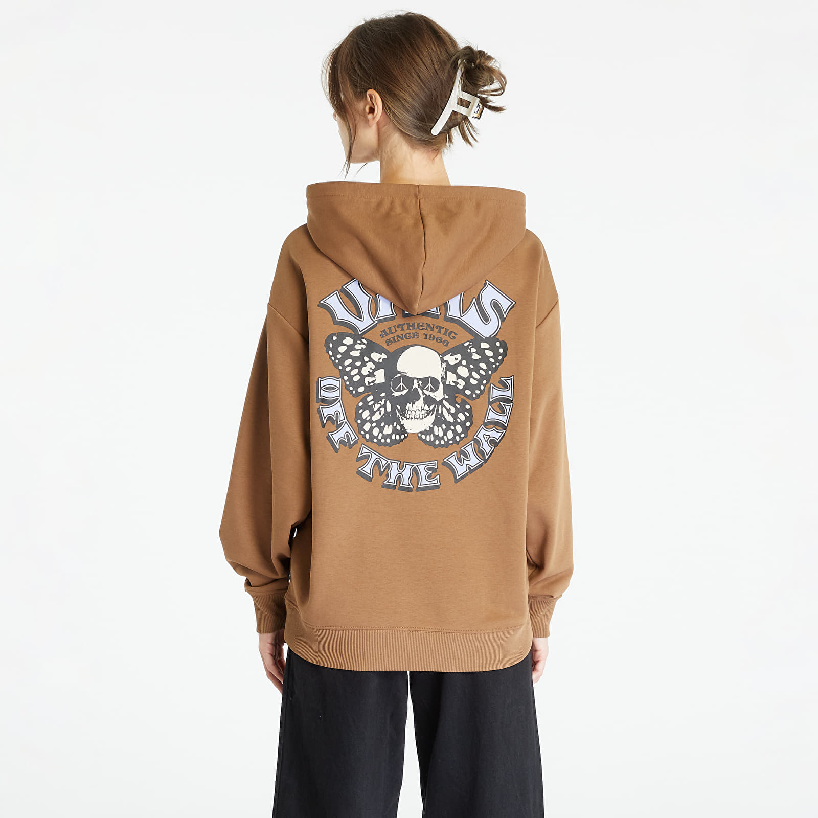 Суичърти Vans Skullyfly Os Hoodie Sepia