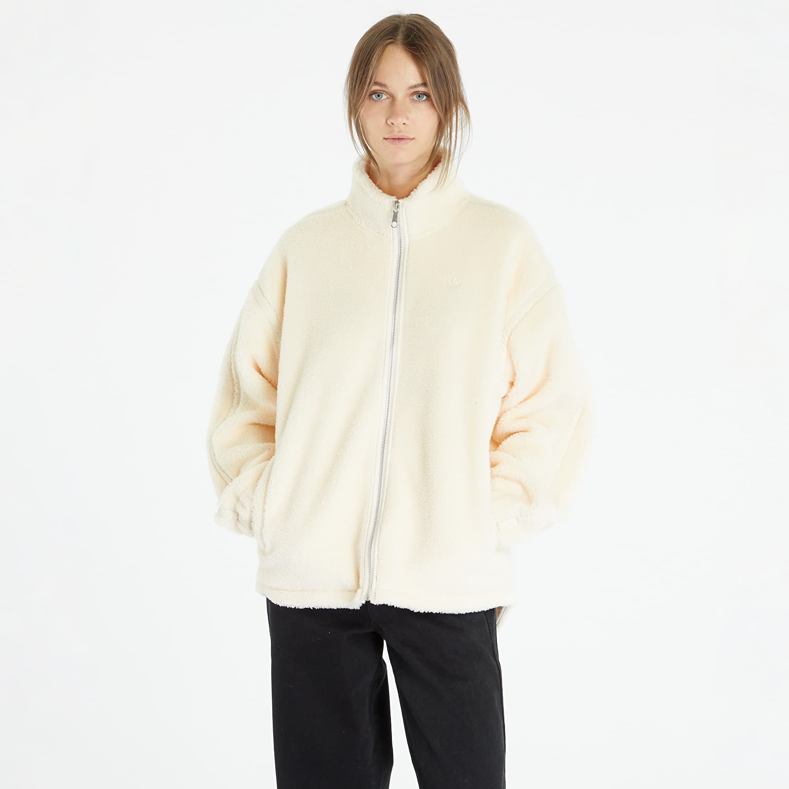 Sweatshirts adidas Originals Premium Essentials Full-Zip Hoded Wonder White
