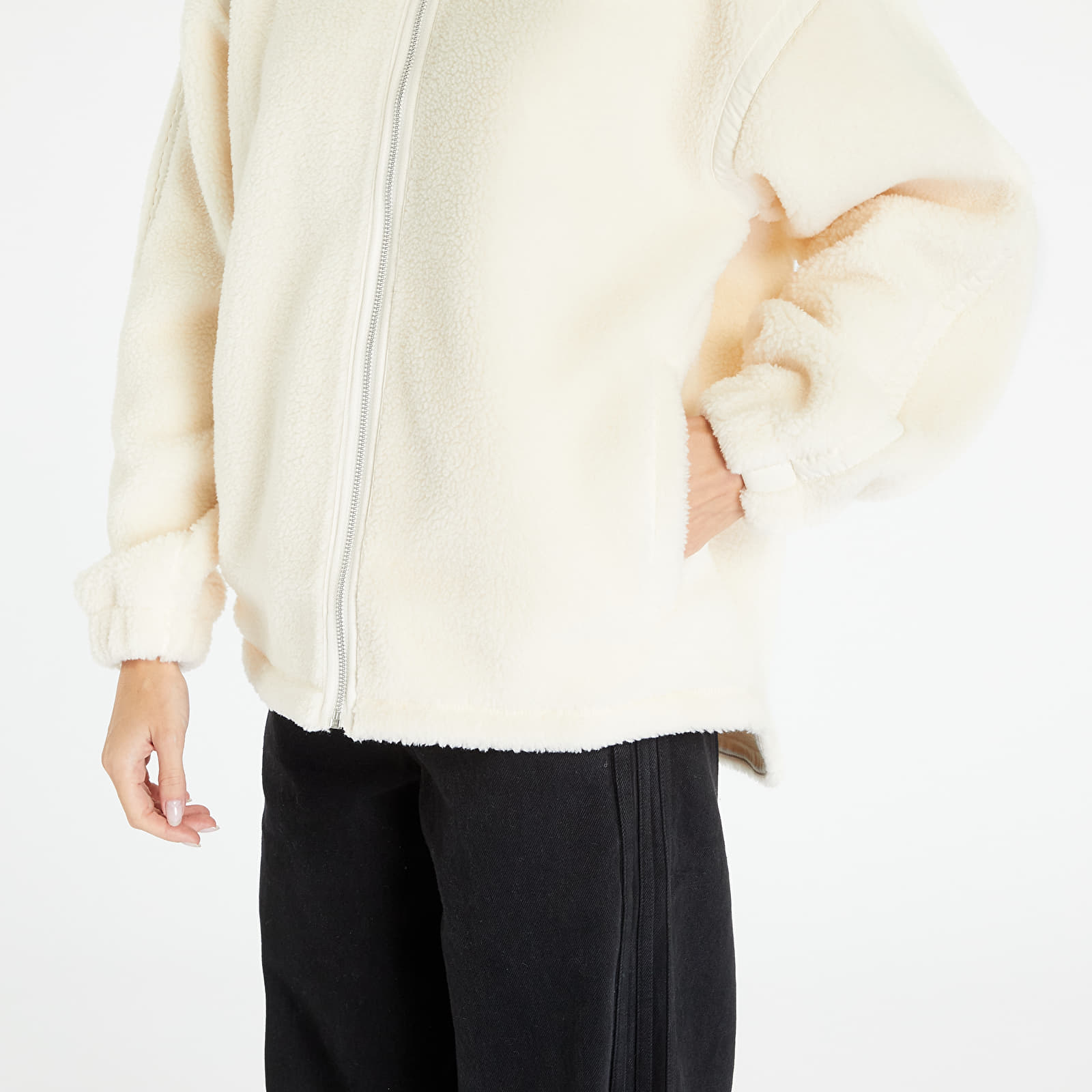 Sweatshirts adidas Originals Premium Essentials Full-Zip Hoded Wonder White