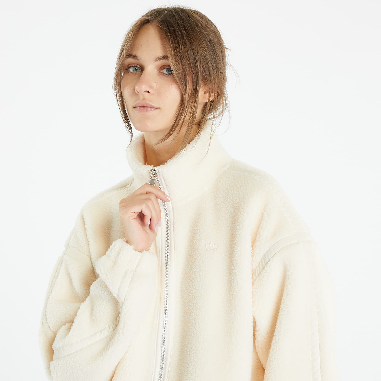 Sweatshirts adidas Originals Premium Essentials Full-Zip Hoded Wonder White