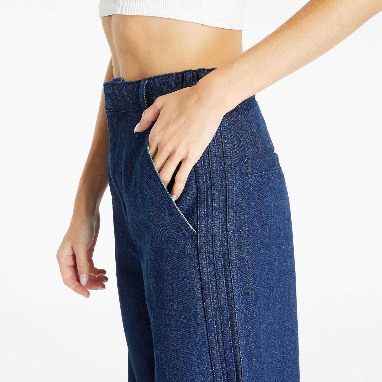 Jeans adidas x KSENIASCHNAIDER 3 Stripes Jeans Indigo Denim Queens