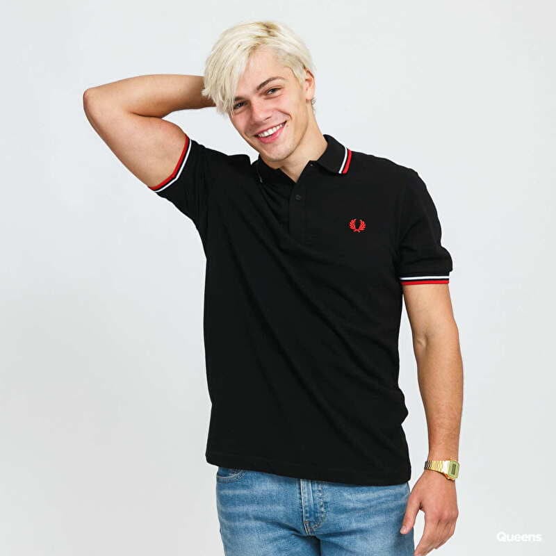 T-shirt FRED PERRY Twin Tipped Fred Perry Shirt Black