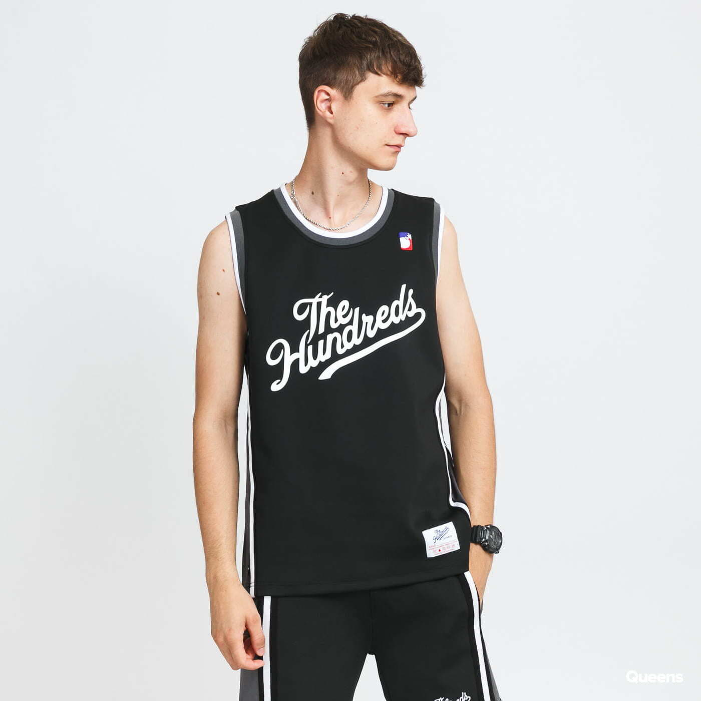 Trička The Hundreds Drills Jersey Black/ Dark Grey