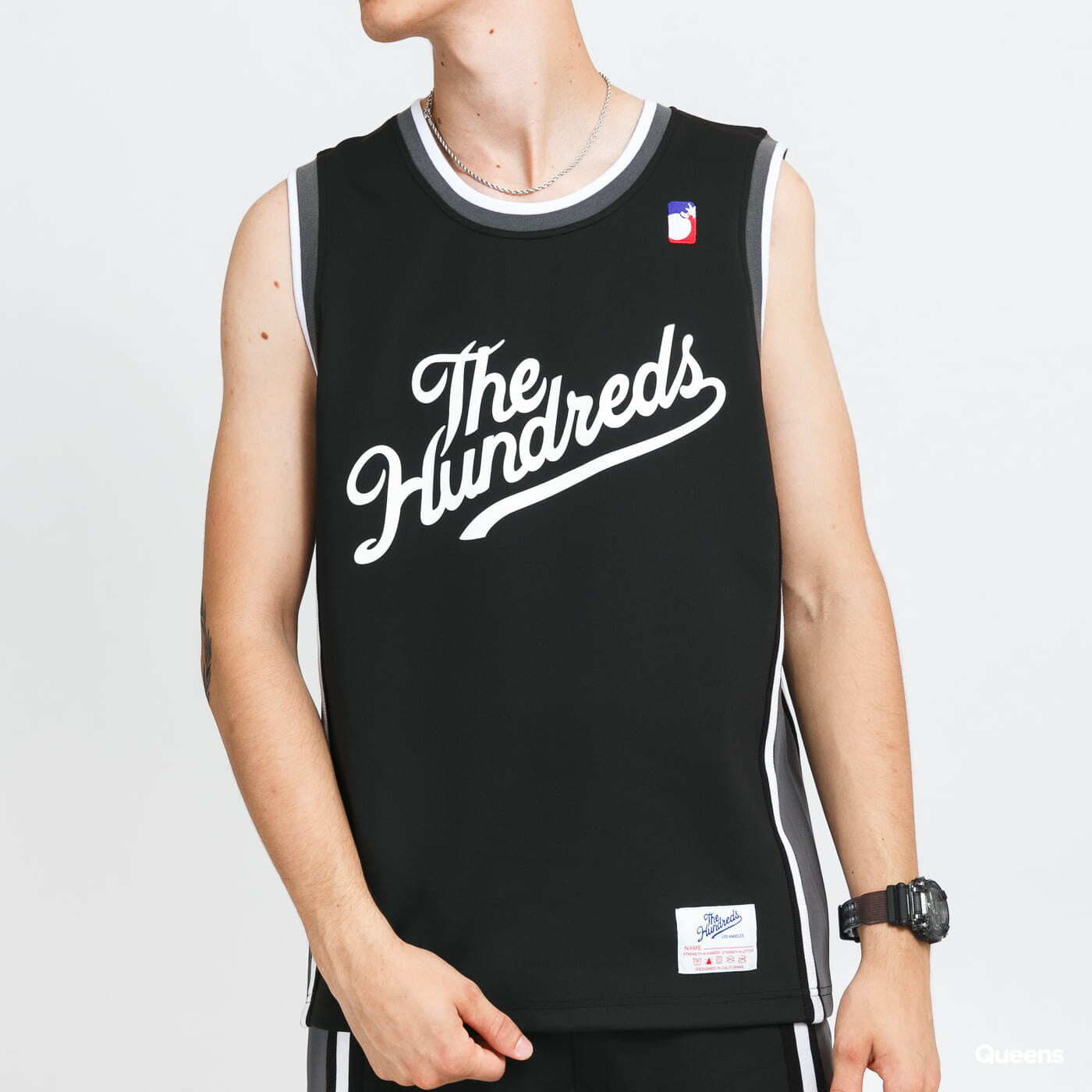 Trička The Hundreds Drills Jersey Black/ Dark Grey