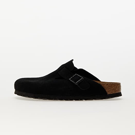Birkenstock Boston Soft Footbed Velvet Leather Black