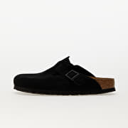 Birkenstock Boston Soft Footbed Velvet Leather Black