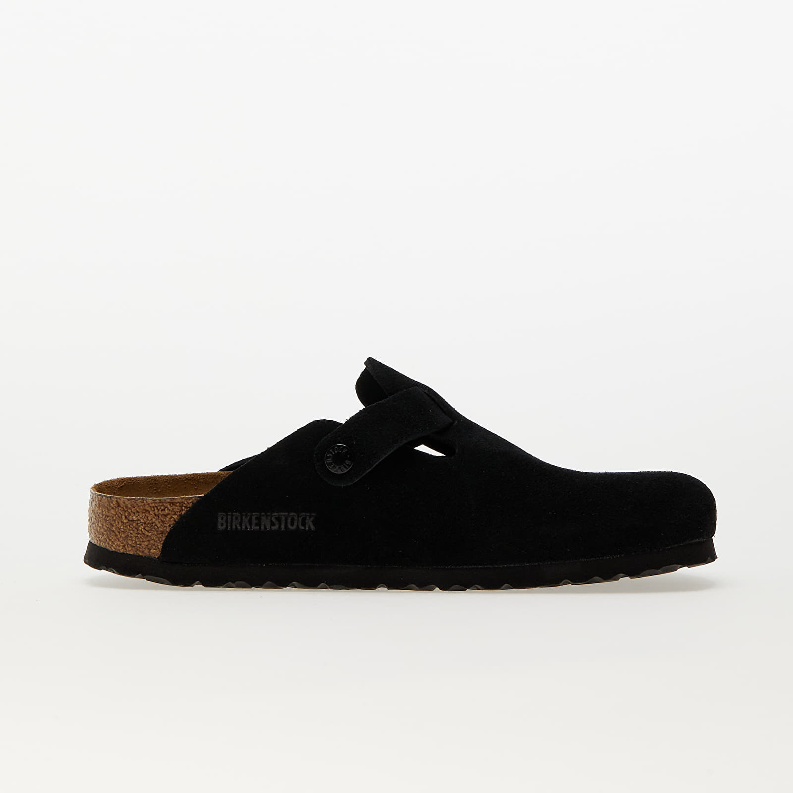 Zapatillas mujer Birkenstock Boston Soft Footbed Velvet Leather Black