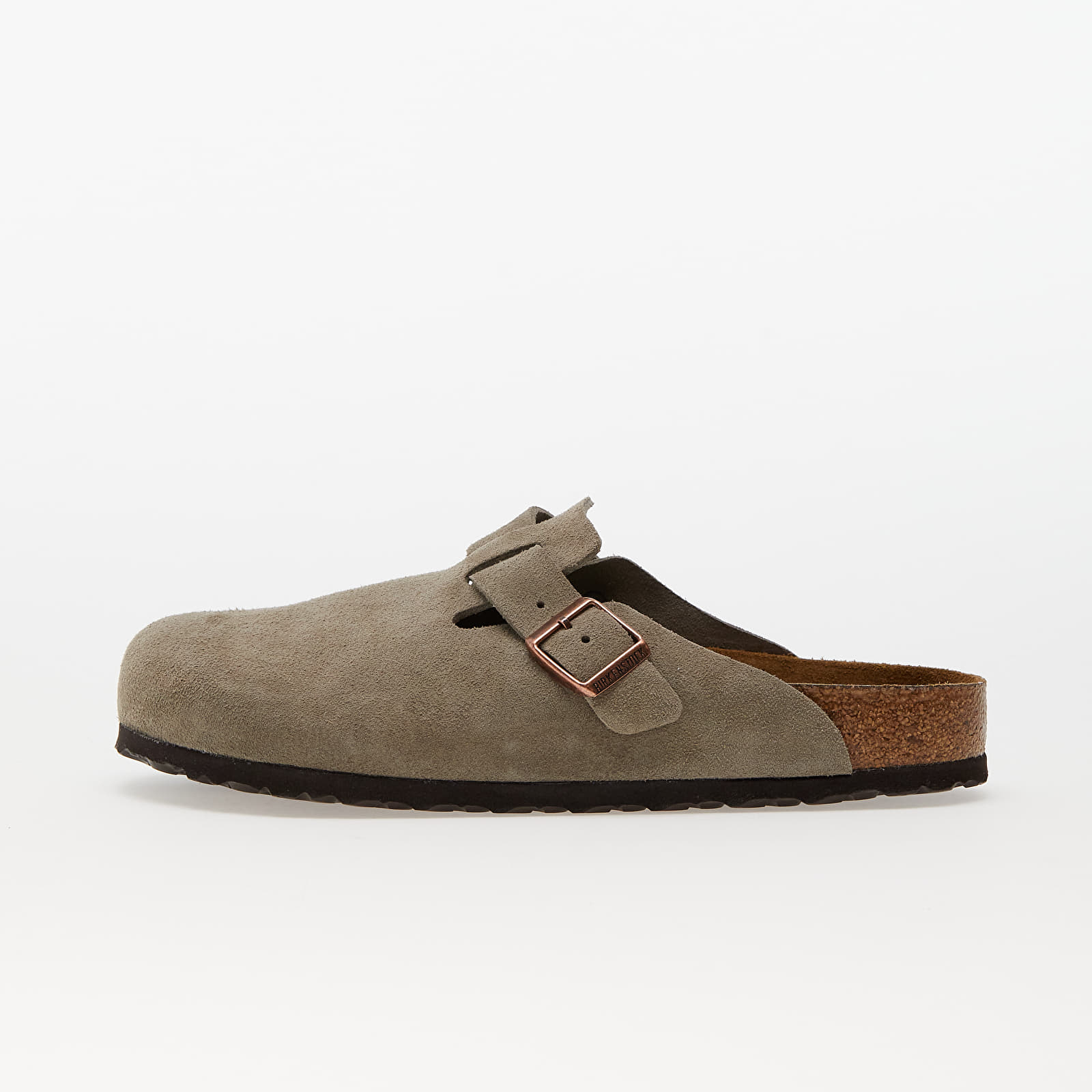 Turnschuhe und Schuhe für Männer Birkenstock Boston Soft Footbed Velvet Leather Taupe
