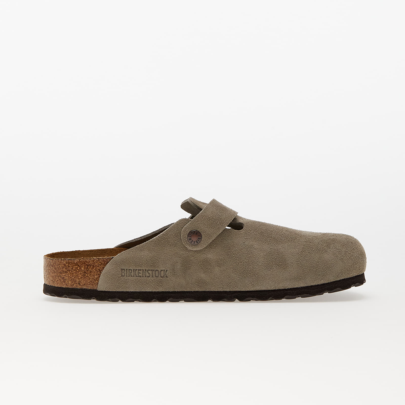 Turnschuhe und Schuhe für Männer Birkenstock Boston Soft Footbed Velvet Leather Taupe