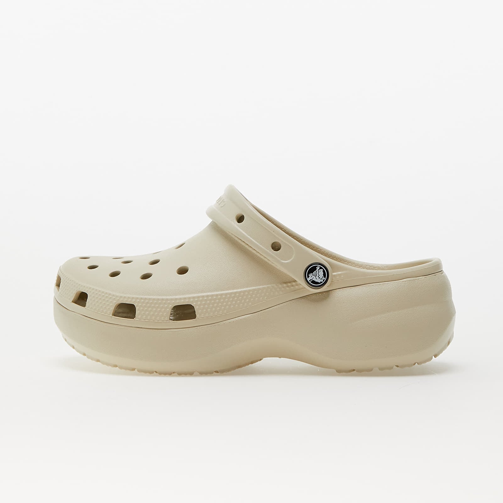 Dámske topánky a tenisky Crocs Classic Platform Clog W Bone