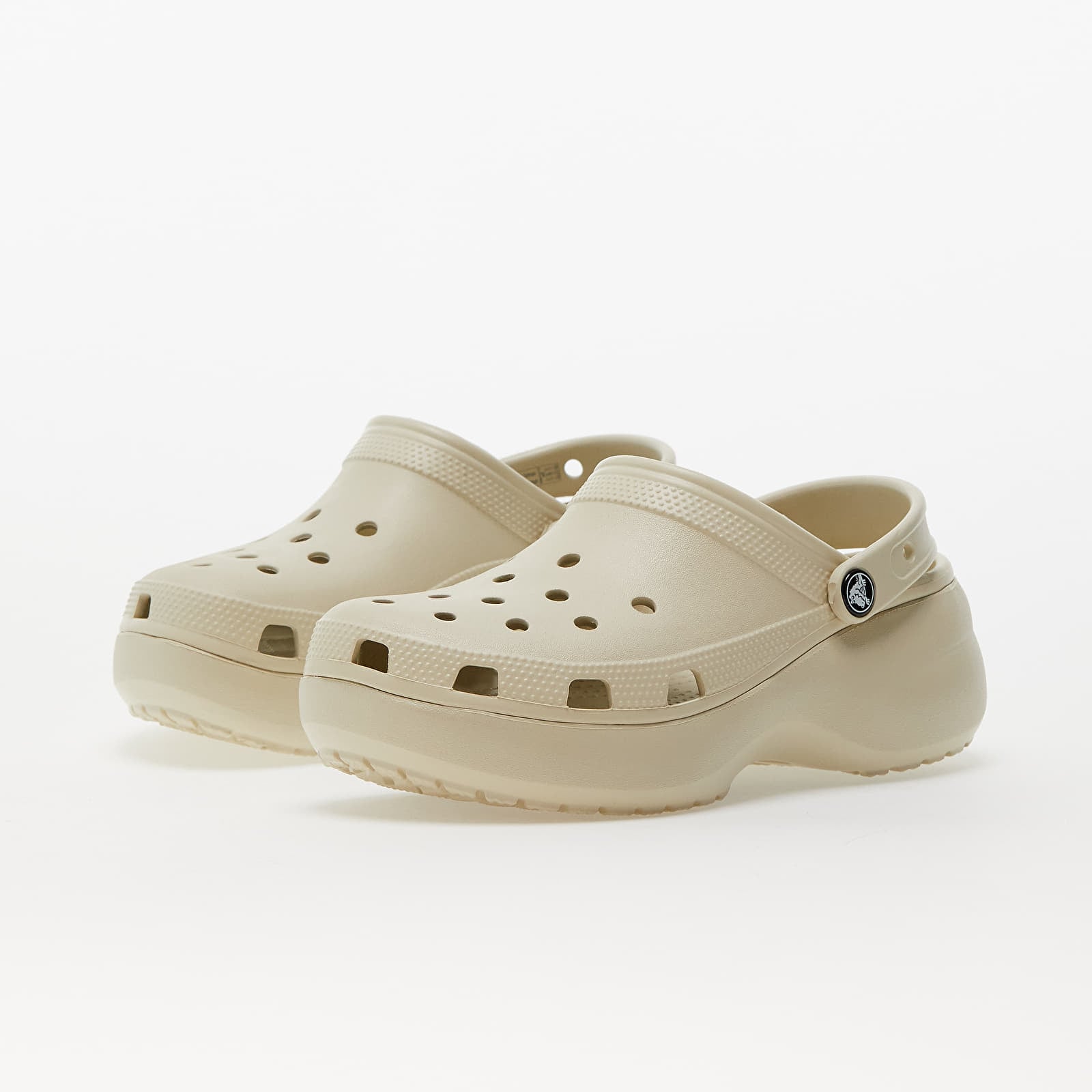 Dámske topánky a tenisky Crocs Classic Platform Clog W Bone