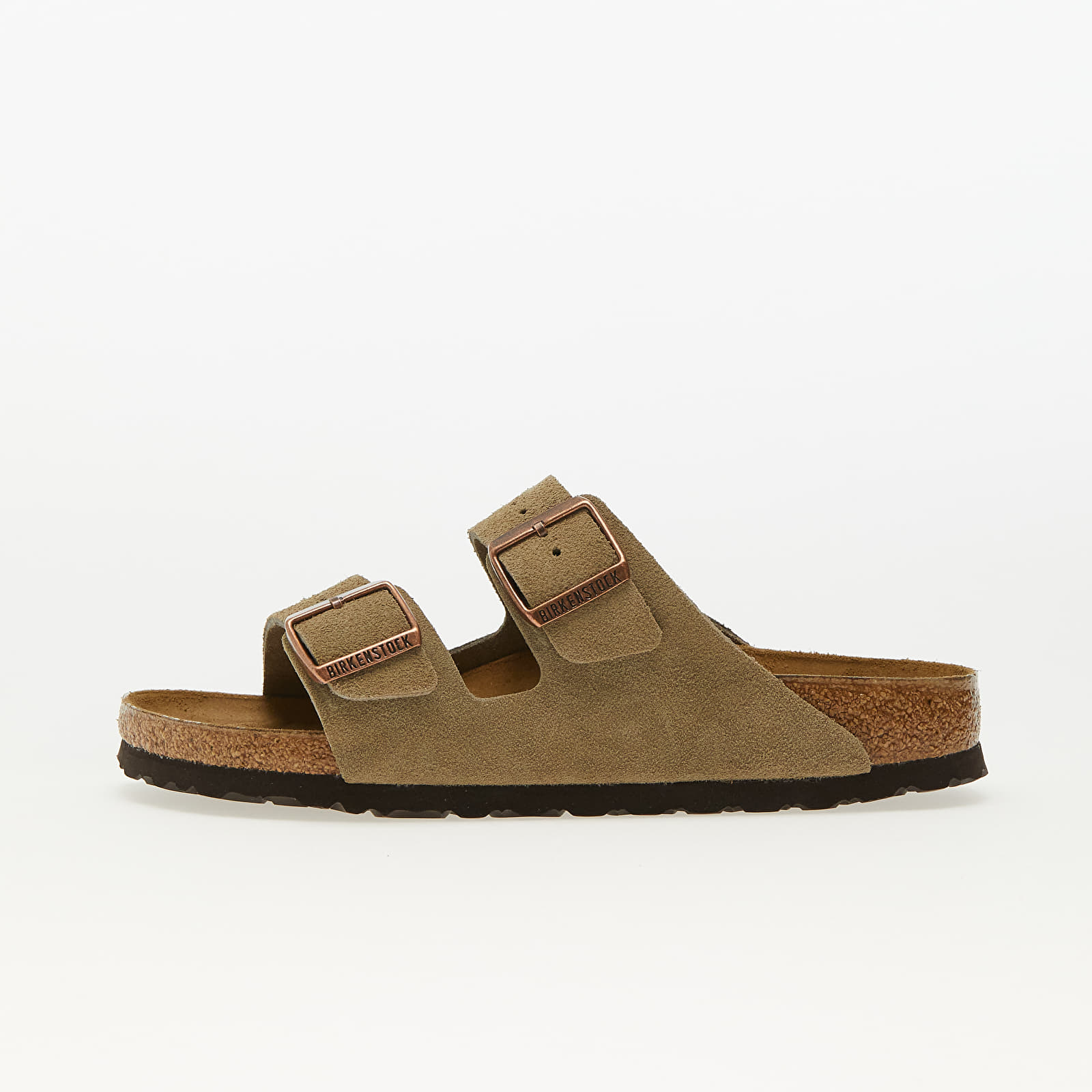 Buty męskie Birkenstock Arizona Velvet Leather Taupe