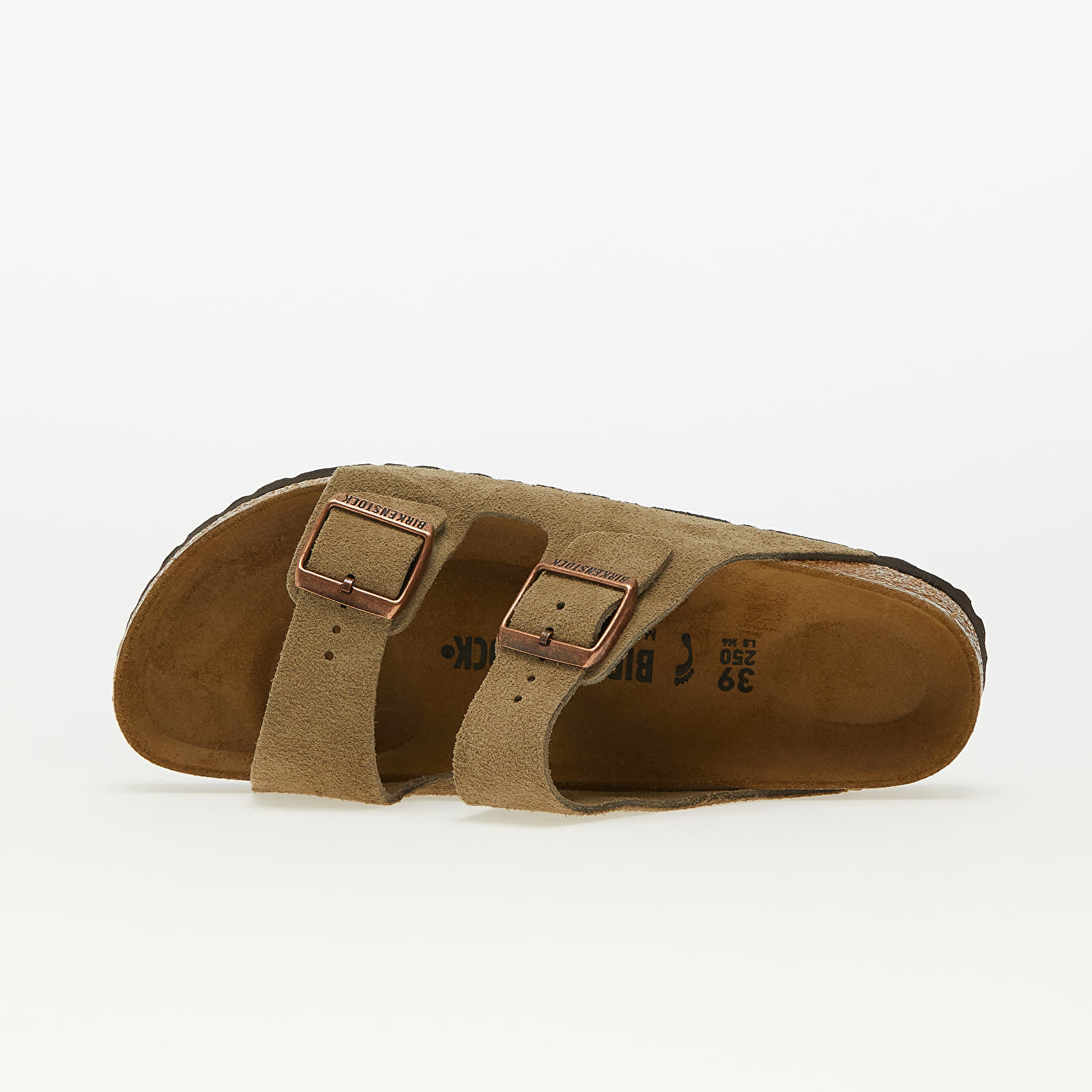 Buty męskie Birkenstock Arizona Velvet Leather Taupe