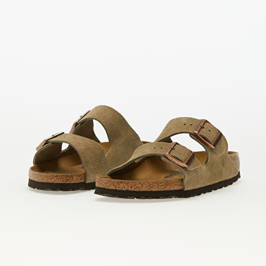 Men s sneakers and shoes Birkenstock Arizona Velvet Leather Taupe Queens