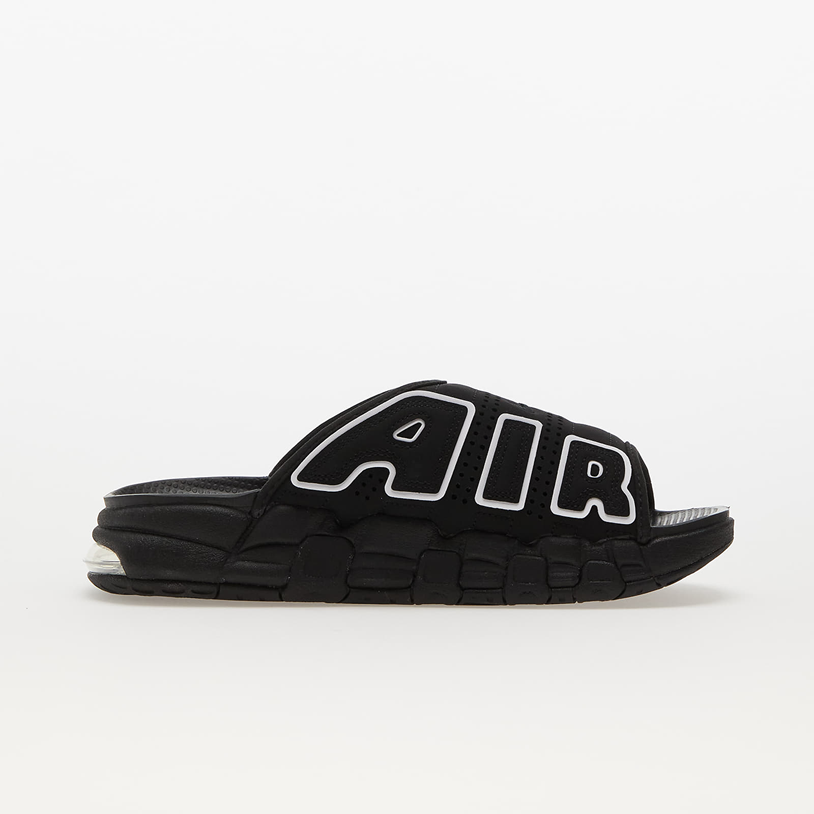 Baskets et chaussures pour hommes Nike Air More Uptempo Black/ White-Black-Clear