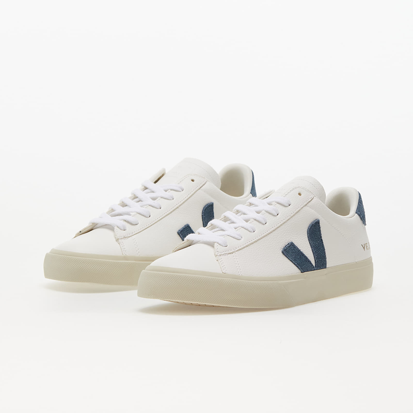 Мъжки кецове и обувки Veja Campo Chromefreee Leather Extra-White/ California