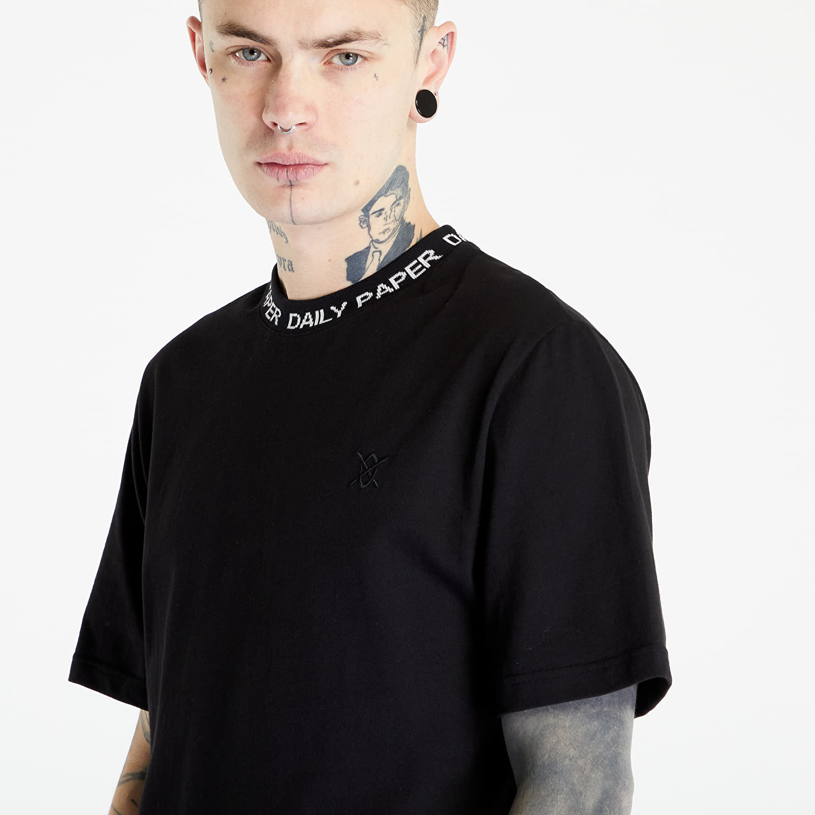 Tričká Daily Paper Erib Short Sleeve Tee Black/ White