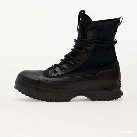 Black converse boots best sale