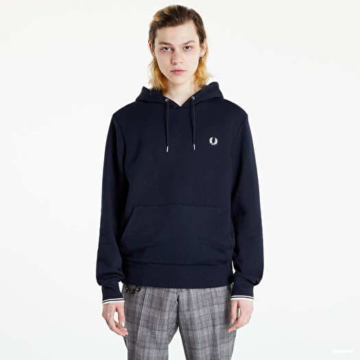Fred perry navy sweatshirt cheap