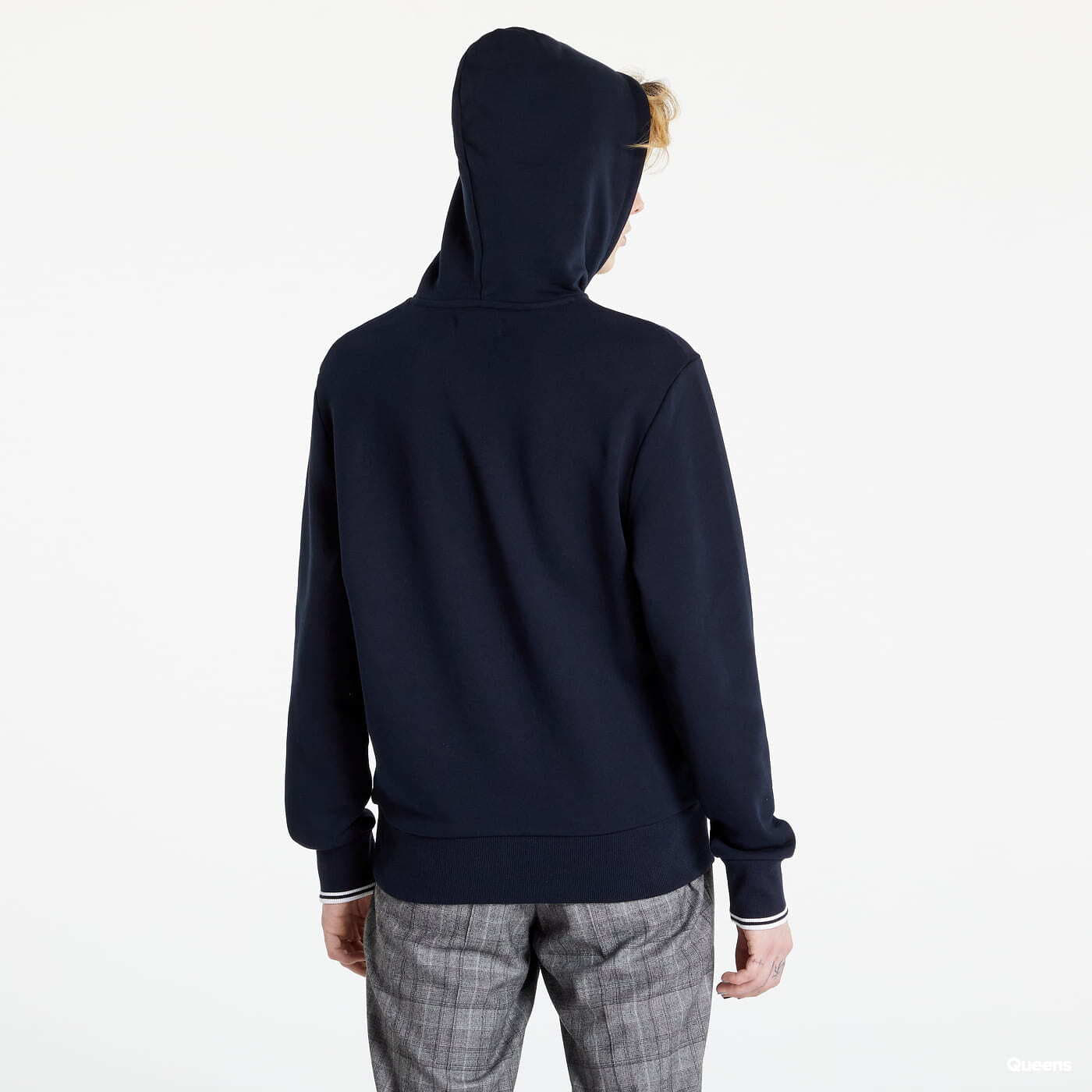 Sweatshirts FRED PERRY Tipped Hooded Sweatshirt Navy