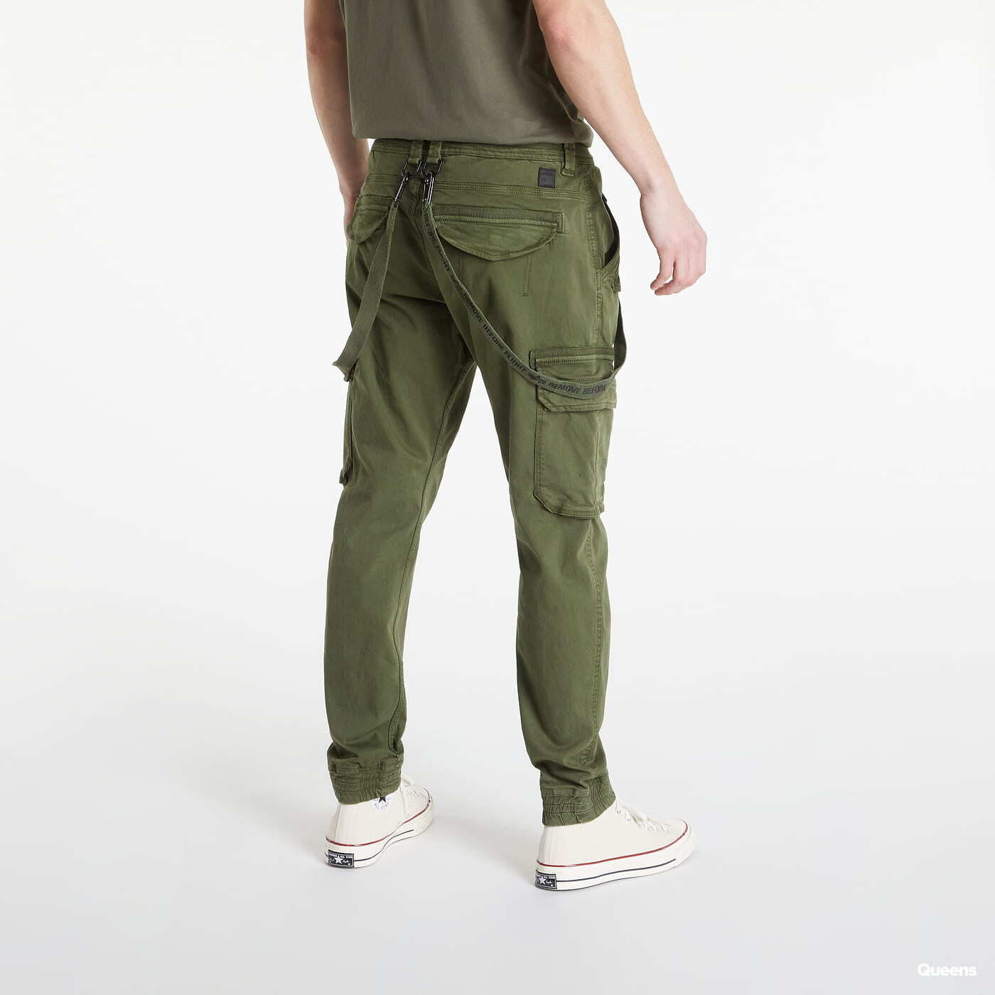 Džíny a kalhoty Alpha Industries Utility Pants Green