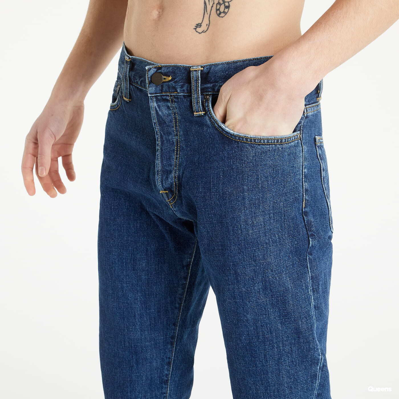 Džíny Carhartt WIP Klondike Pant Tmavě modré