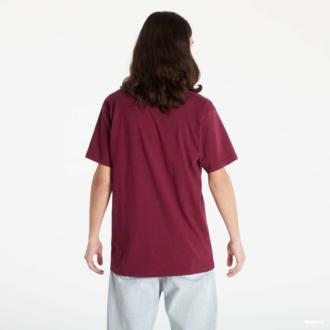 T-shirts Vans Left Chest Logo Tee Wine