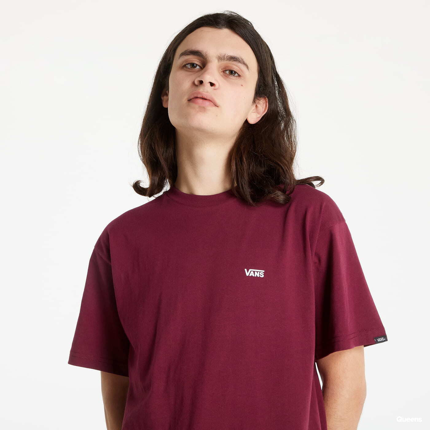 T-shirts Vans Left Chest Logo Tee Wine