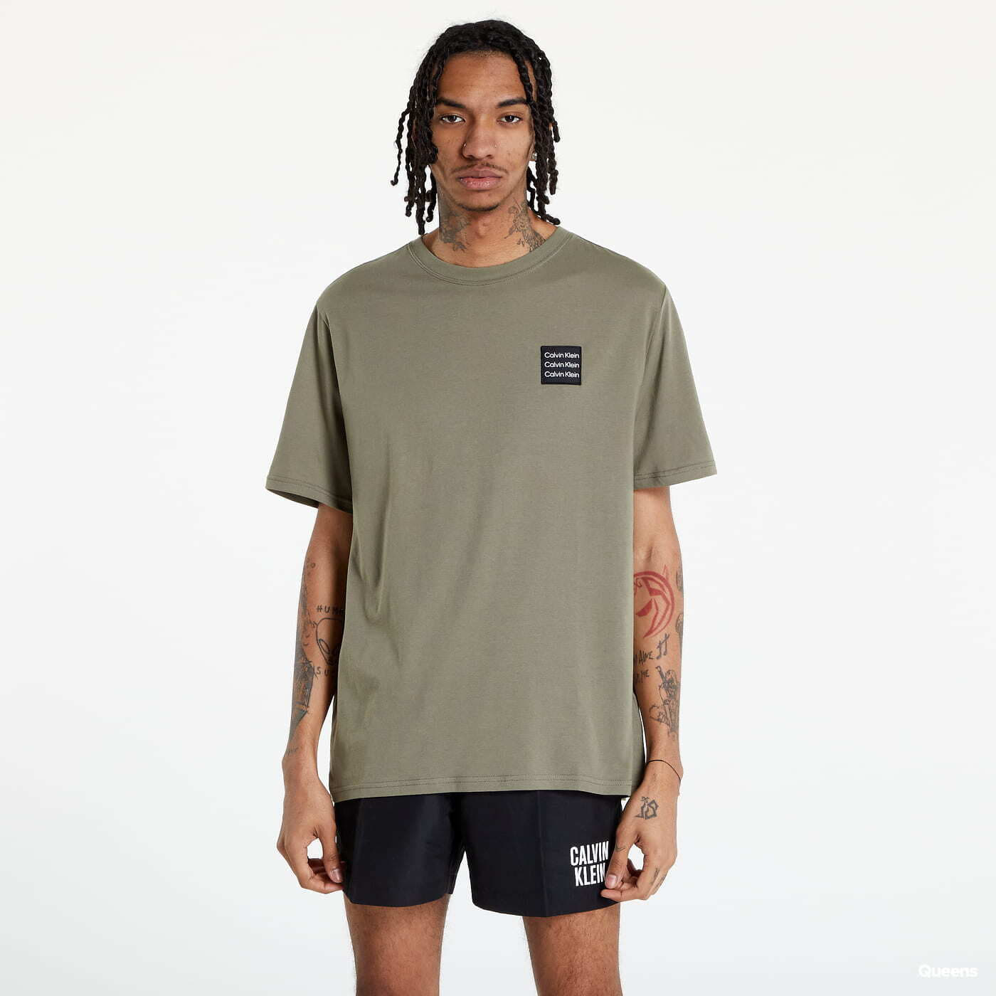 Calvin klein hotsell t shirt khaki