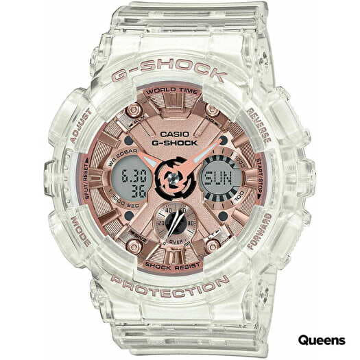 Watches Casio G Shock GMA S120SR 7AER Pink Gold Collection Transparent Bronze Queens