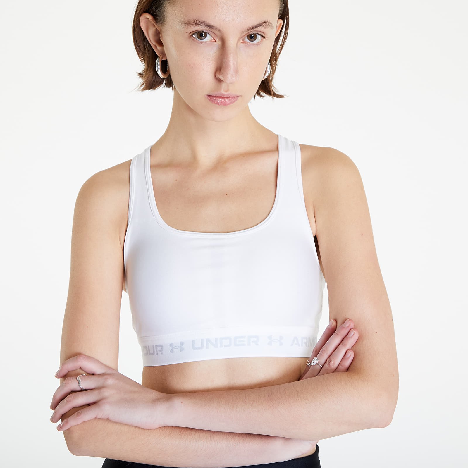 Grudnjaci Under Armour Crossback Mid Bra White