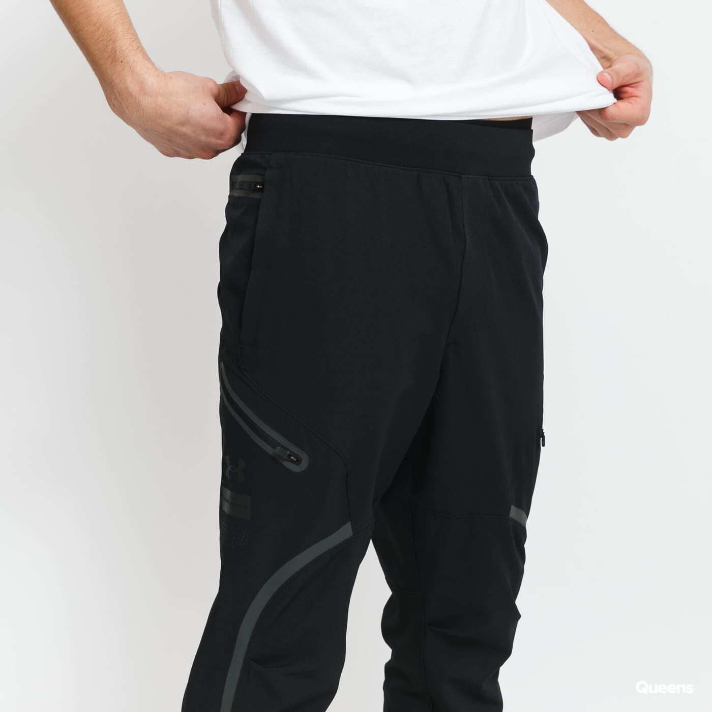 Jeans en broeken Under Armour Stretch Woven Utility Cargo Pant černé