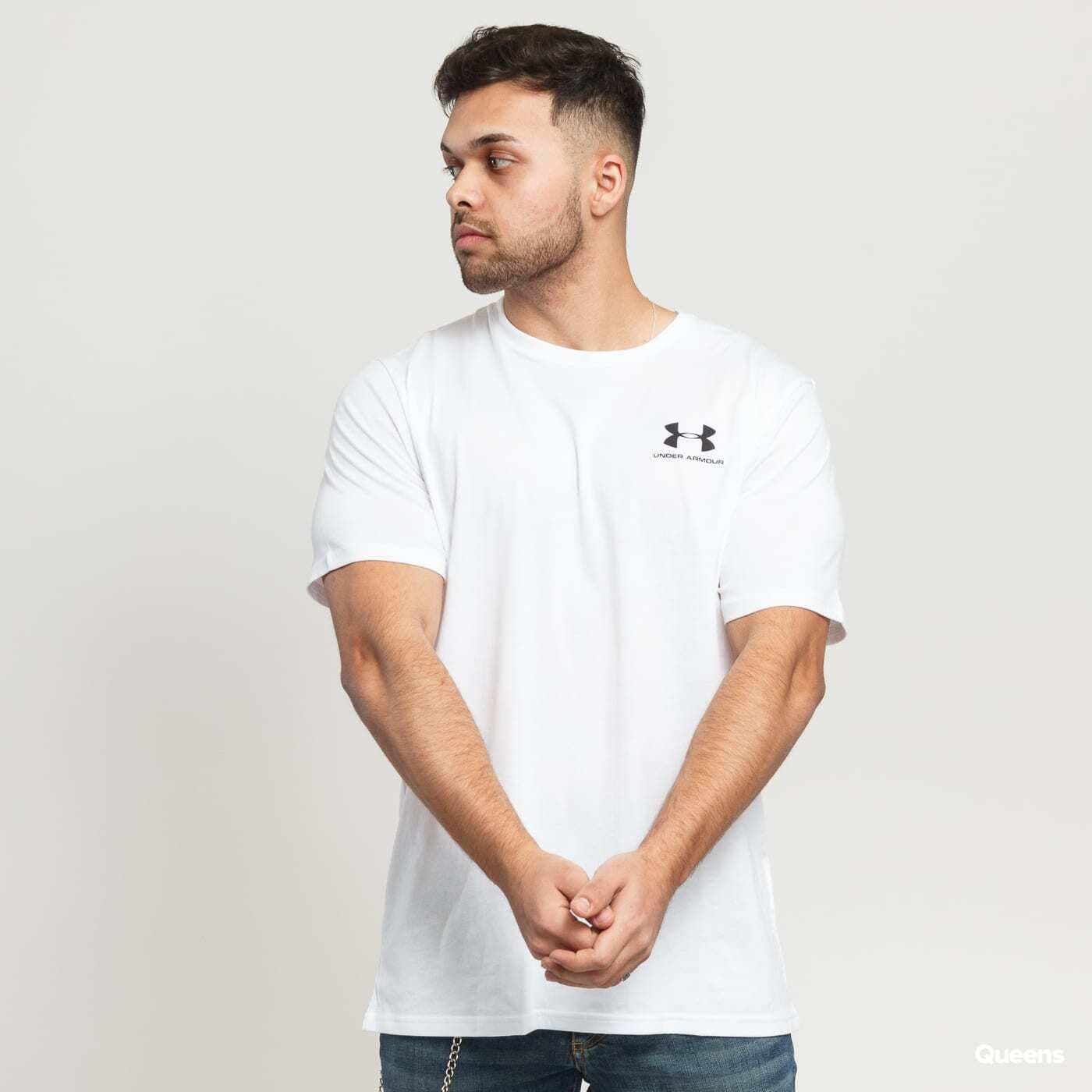 Camisetas Under Armour Sportstyle Left Chest SS Tee White