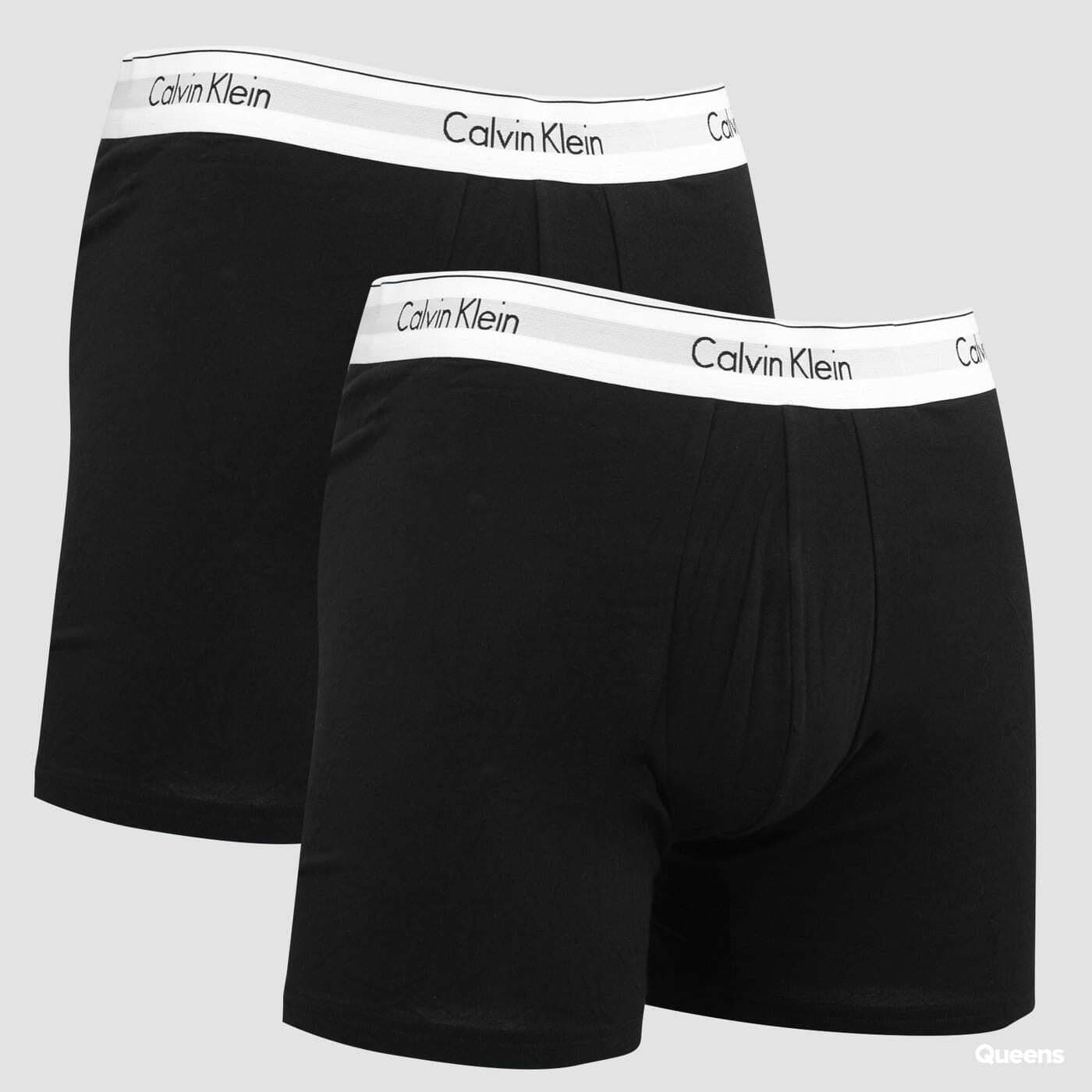 Boxerky Calvin Klein 2Pack Boxer Briefs Modern Cotton C/O černé