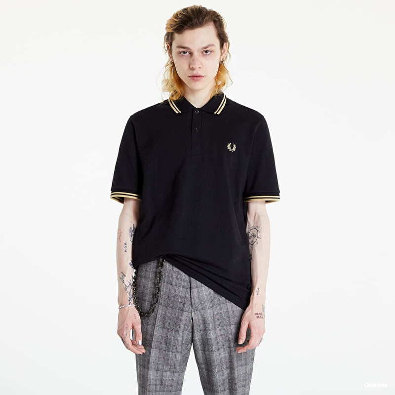 T-shirt FRED PERRY Twin Tipped Fred Perry Shirt Black/ Champagne